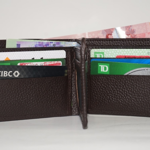 Genuine cow milled leather wallet for men - Picture 4 of 12